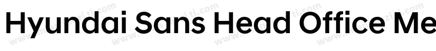 Hyundai Sans Head Office Medium字体转换